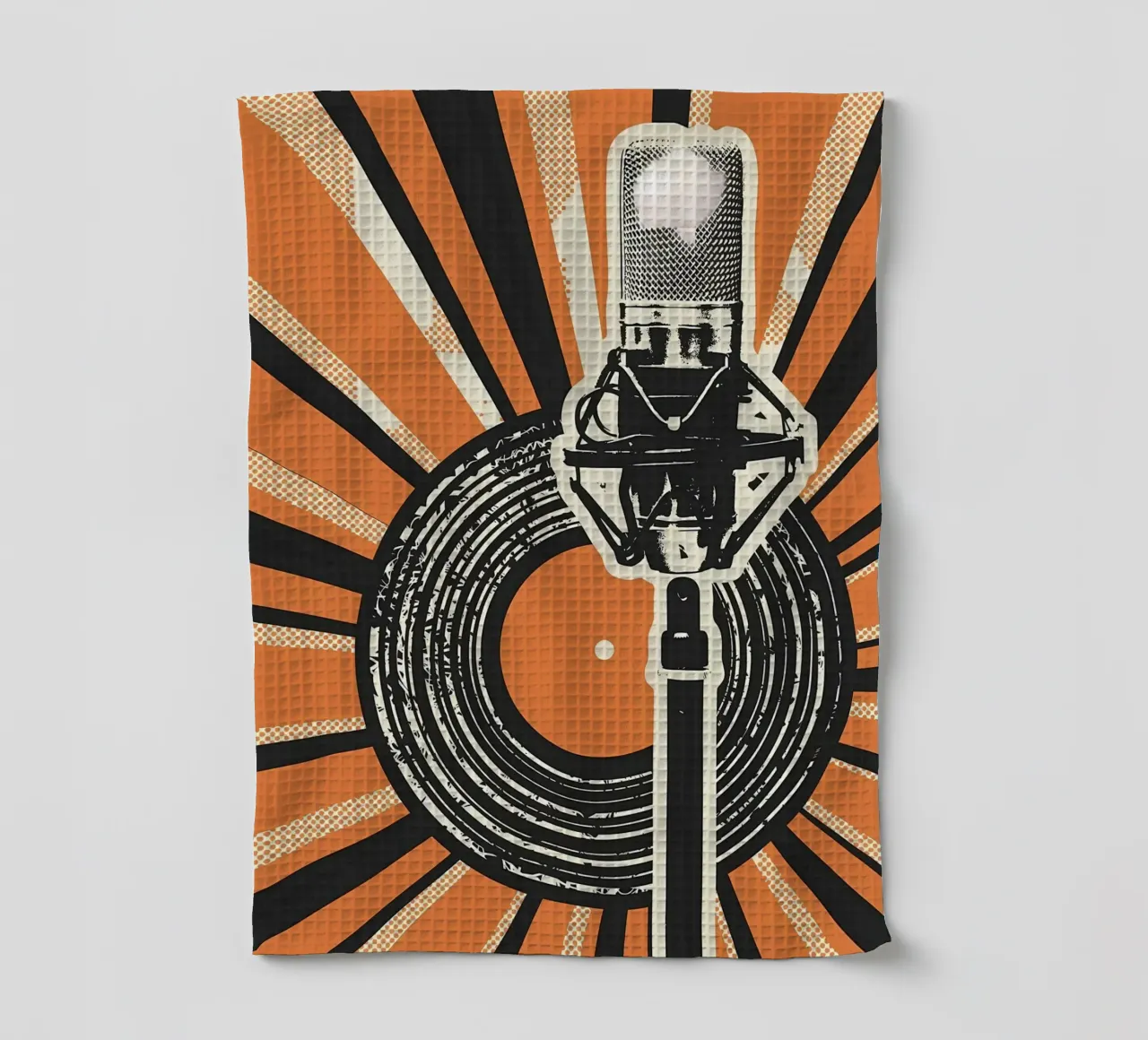 Lecture d'un disque vinyle torchon de Mikesell