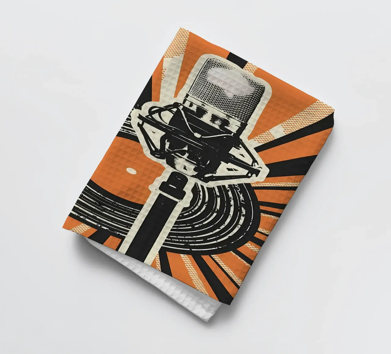 Lecture d'un disque vinyle torchon de Mikesell