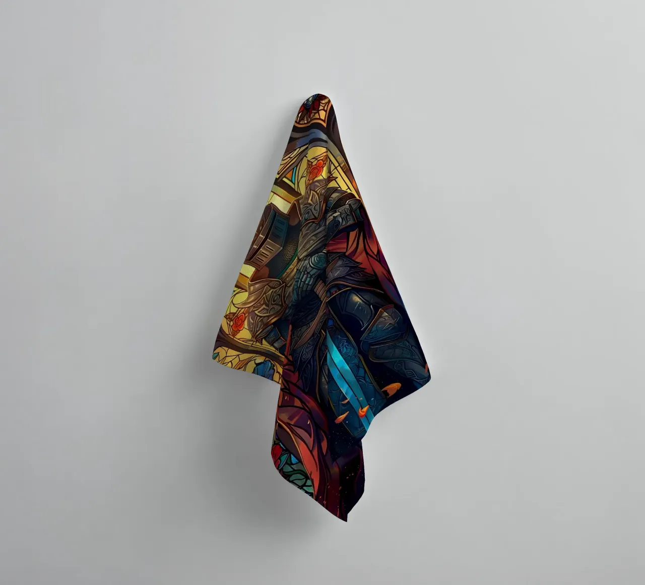 Paladin Warrior Glass towel by Ginnery