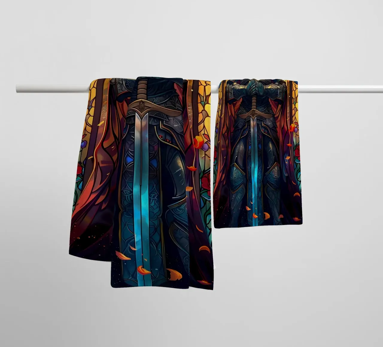 Paladin Warrior Glass towel by Ginnery