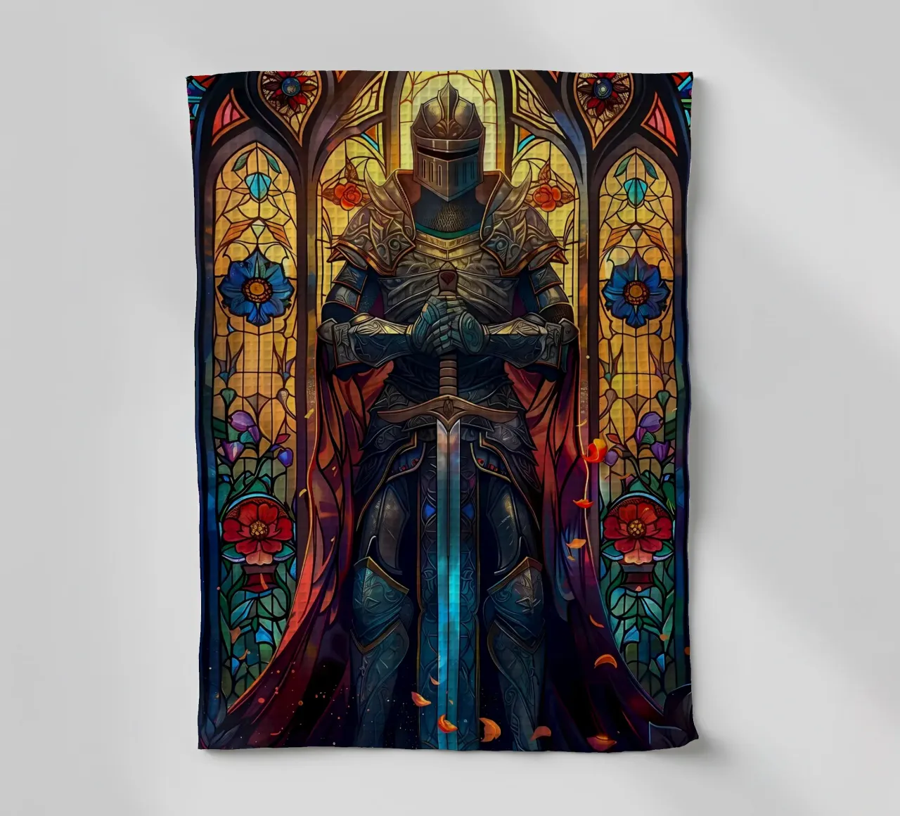 Paladin Warrior Glass tea towel by Ginnery