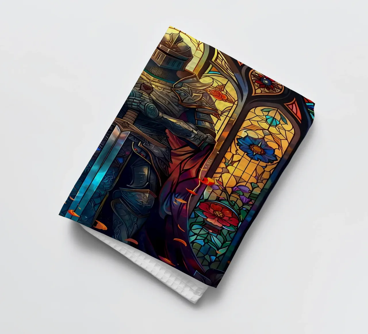 Paladin Warrior Glass tea towel by Ginnery