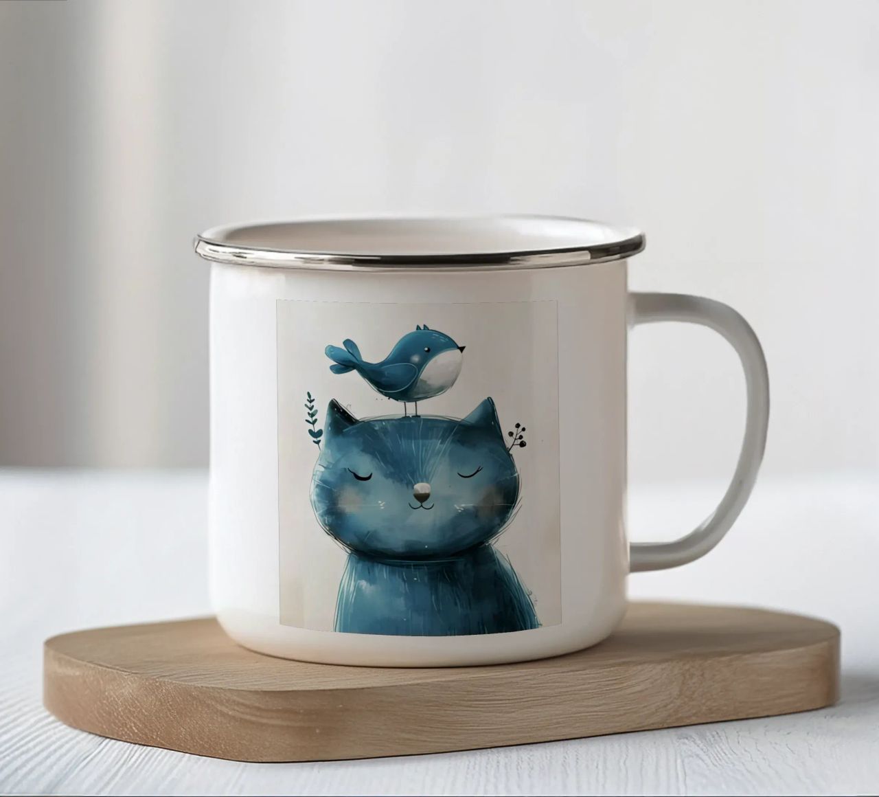 Poster minimalista 200 tazza in smalto da Kadynce