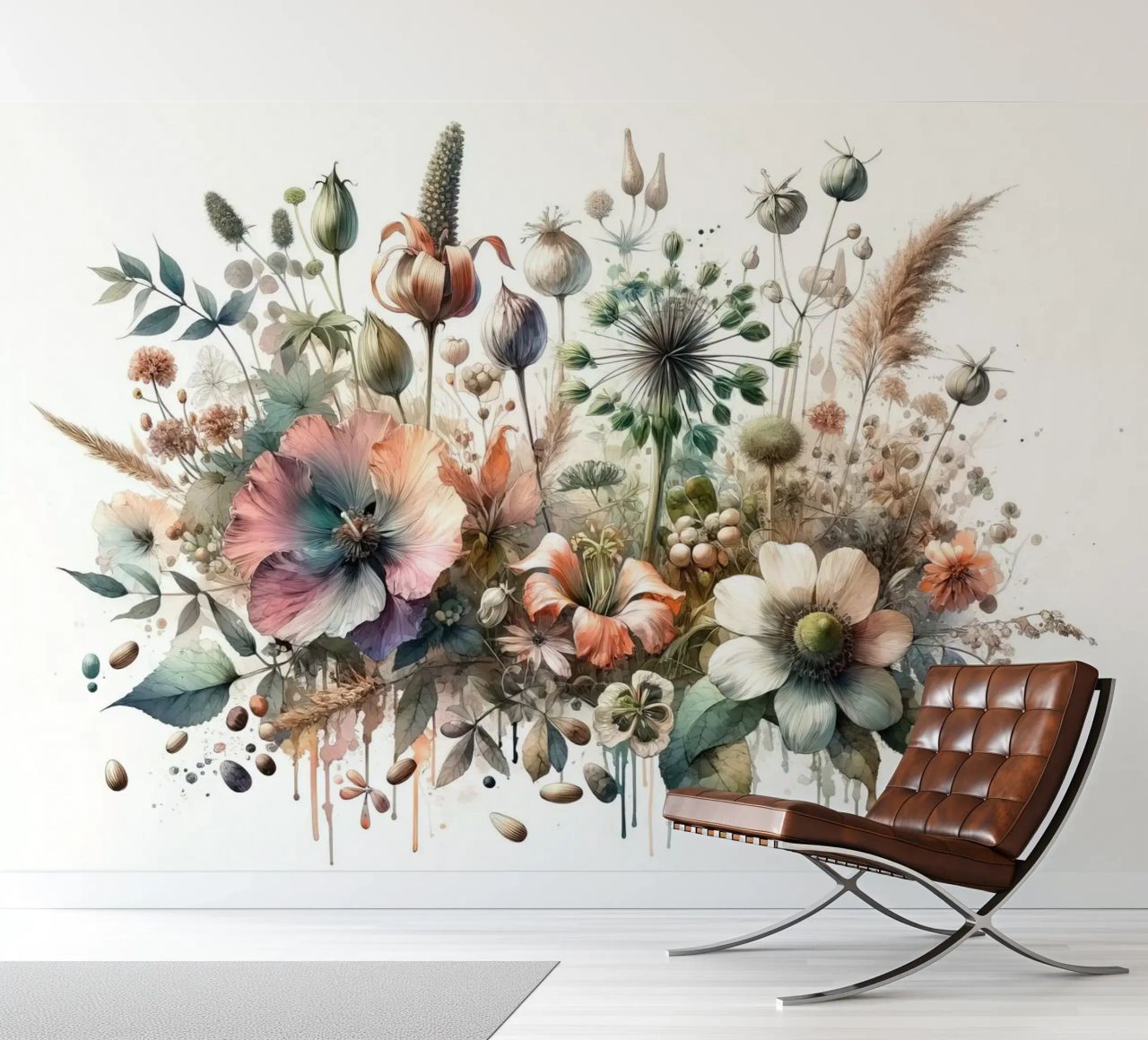 Symphony of Botanical Wonders photo wallpaper by Chromatic Fusion Studio