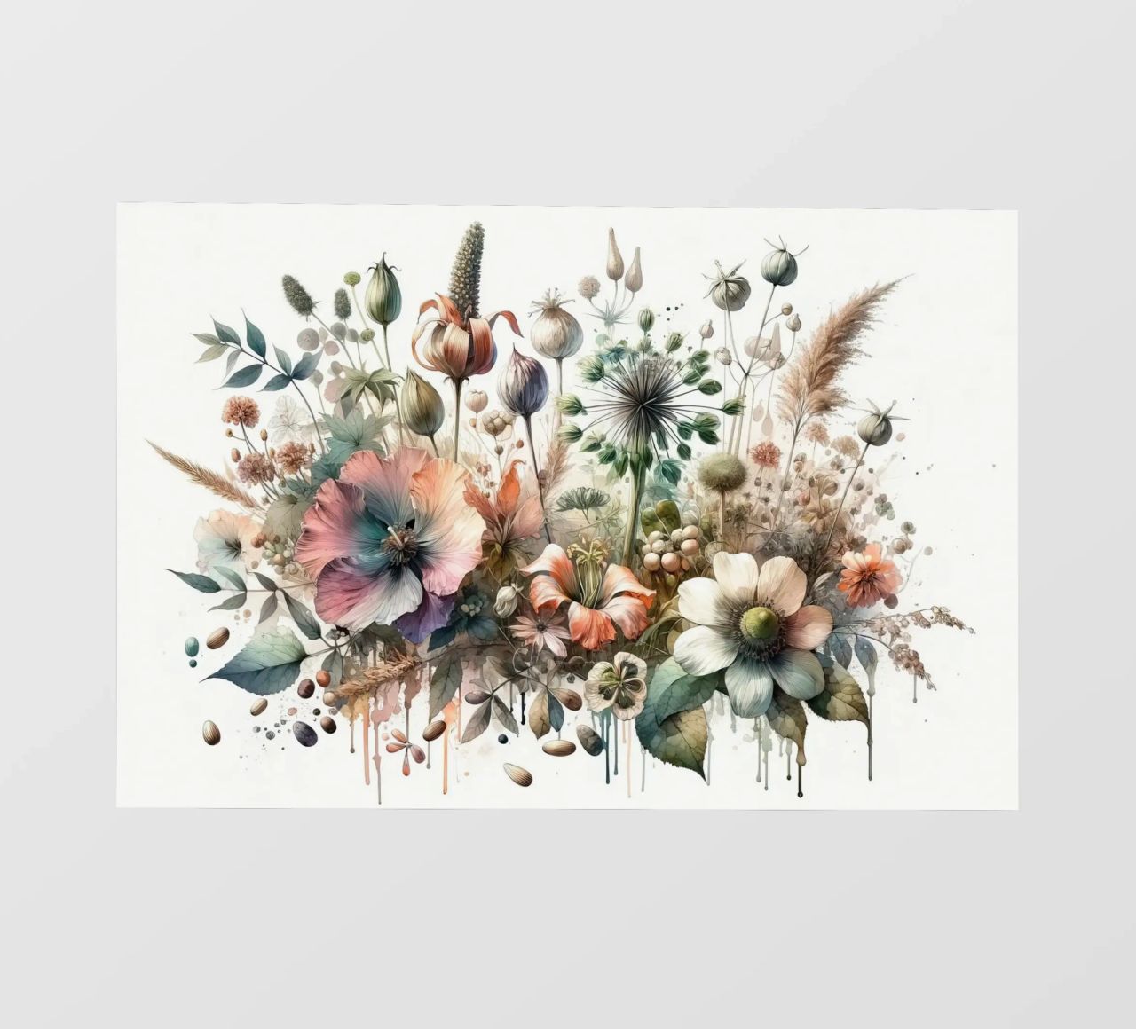 Symphony of Botanical Wonders photo wallpaper by Chromatic Fusion Studio