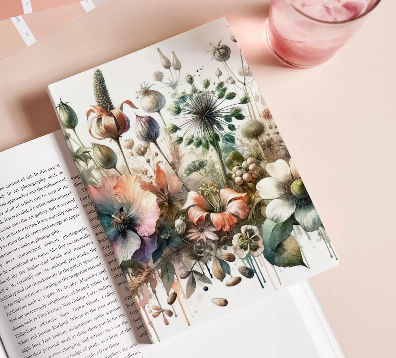 Symphony of Botanical Wonders notebook by Chromatic Fusion Studio