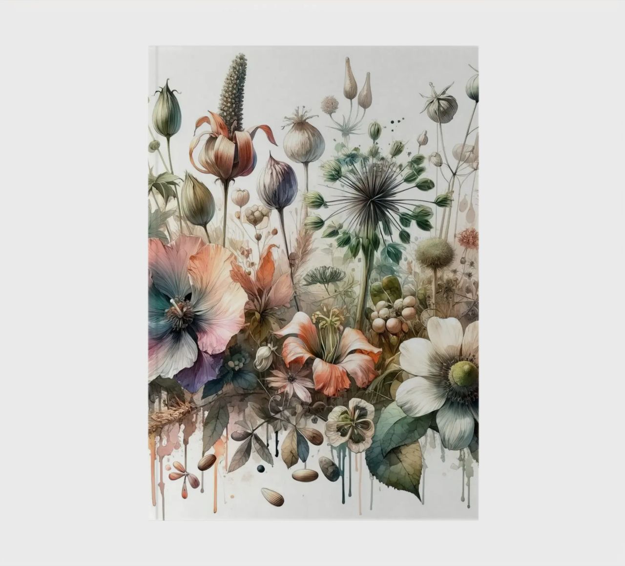 Symphony of Botanical Wonders notebook by Chromatic Fusion Studio