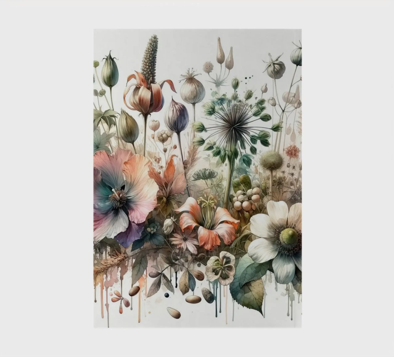 Symphony of Botanical Wonders notebook by Chromatic Fusion Studio