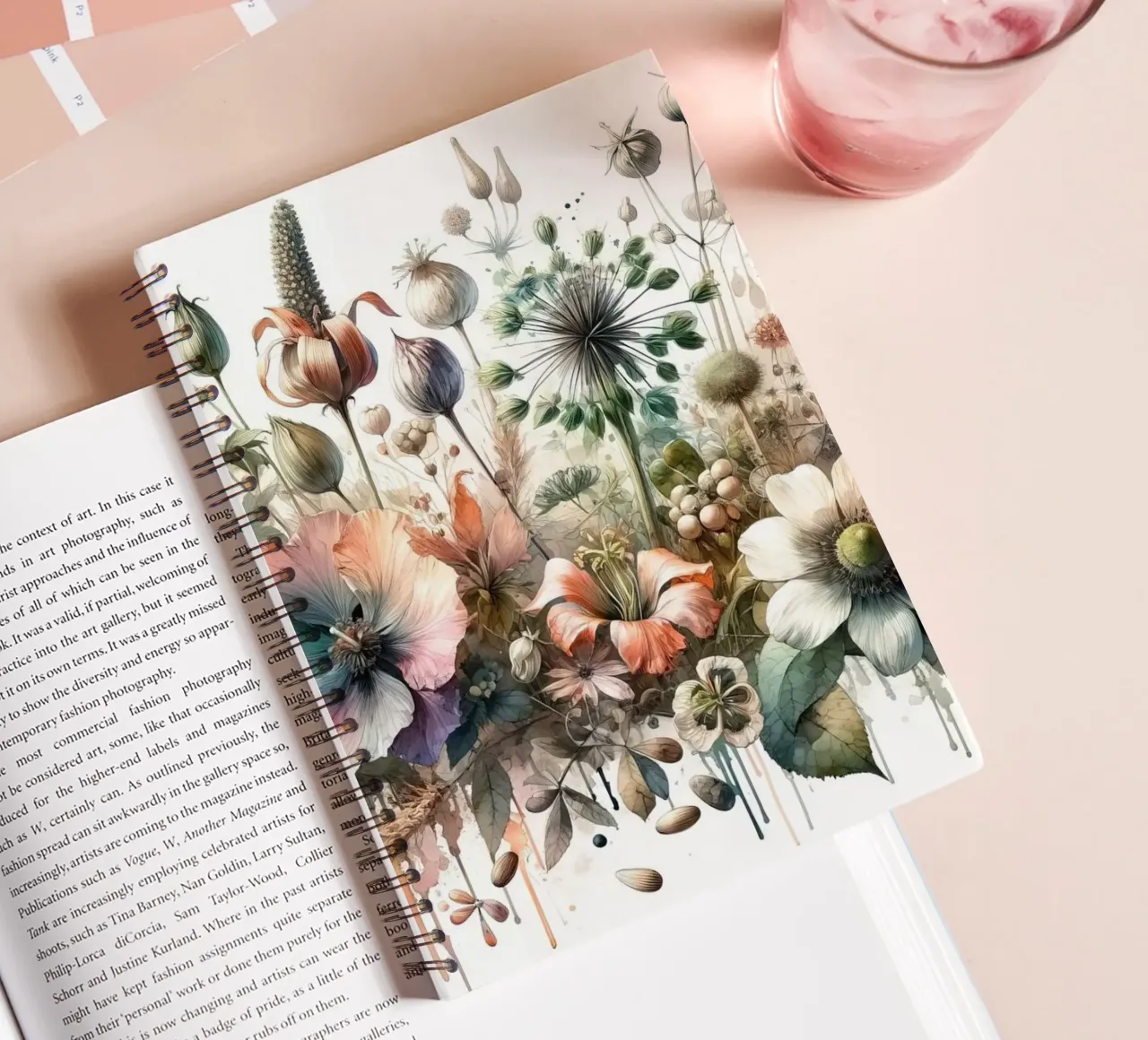 Sinfonía de maravillas botánicas cuaderno de espiral de Chromatic Fusion Studio