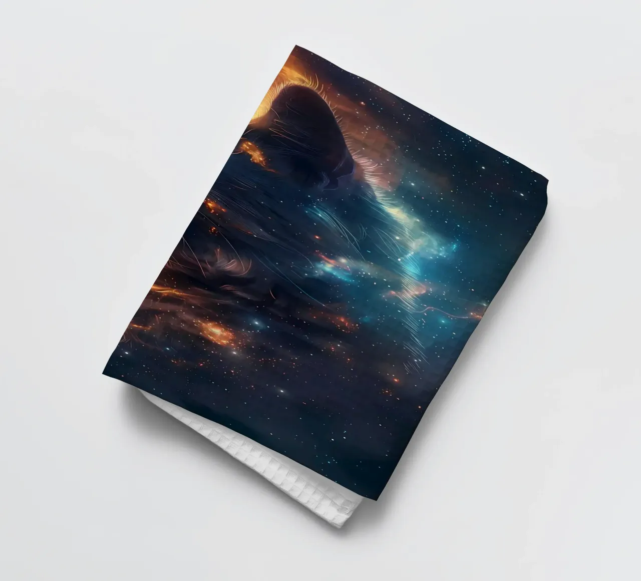 La galaxie des chats de l'espace torchon de Ginnery