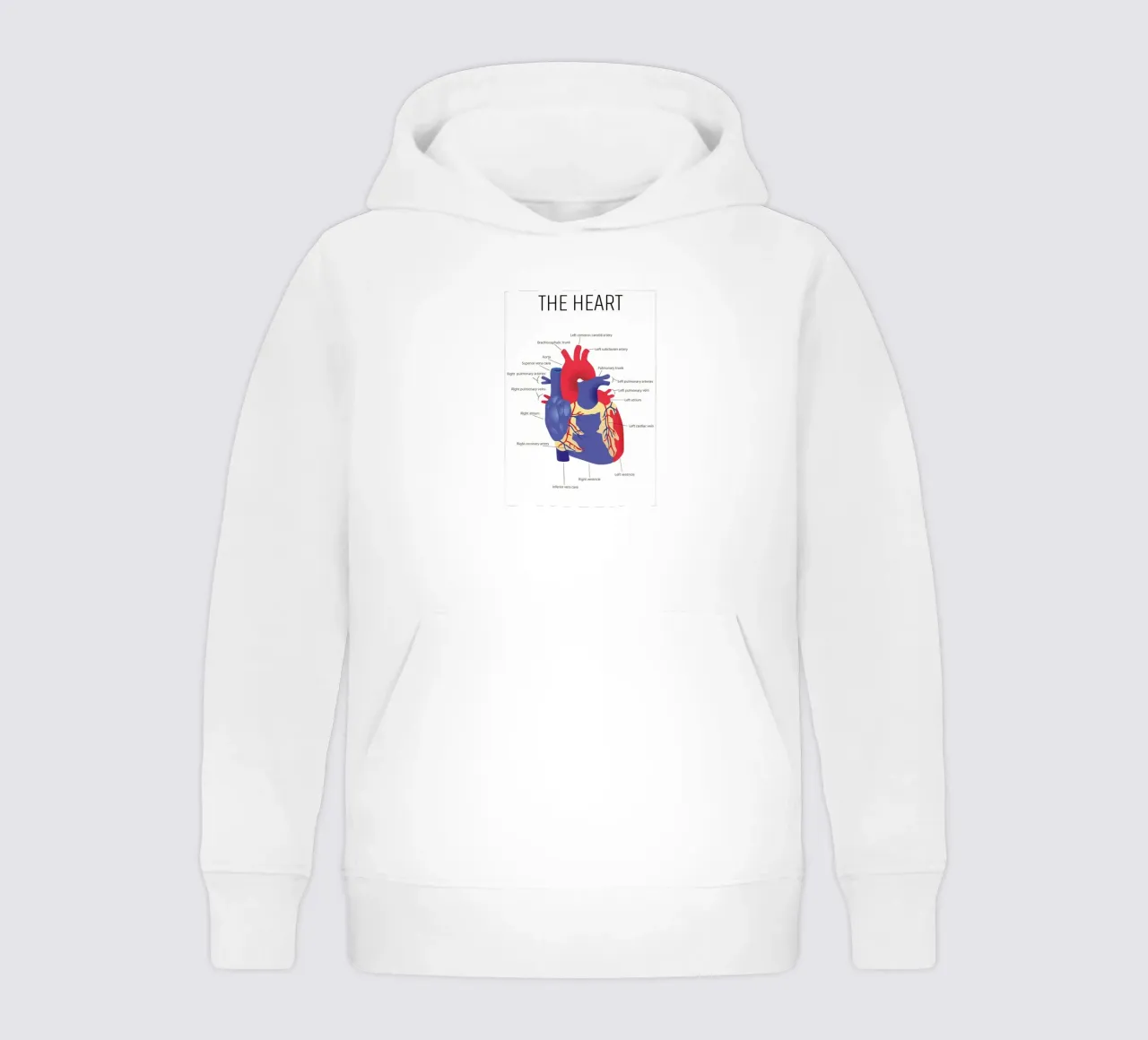 Heart Anatomy kids hoodie by Mikesell