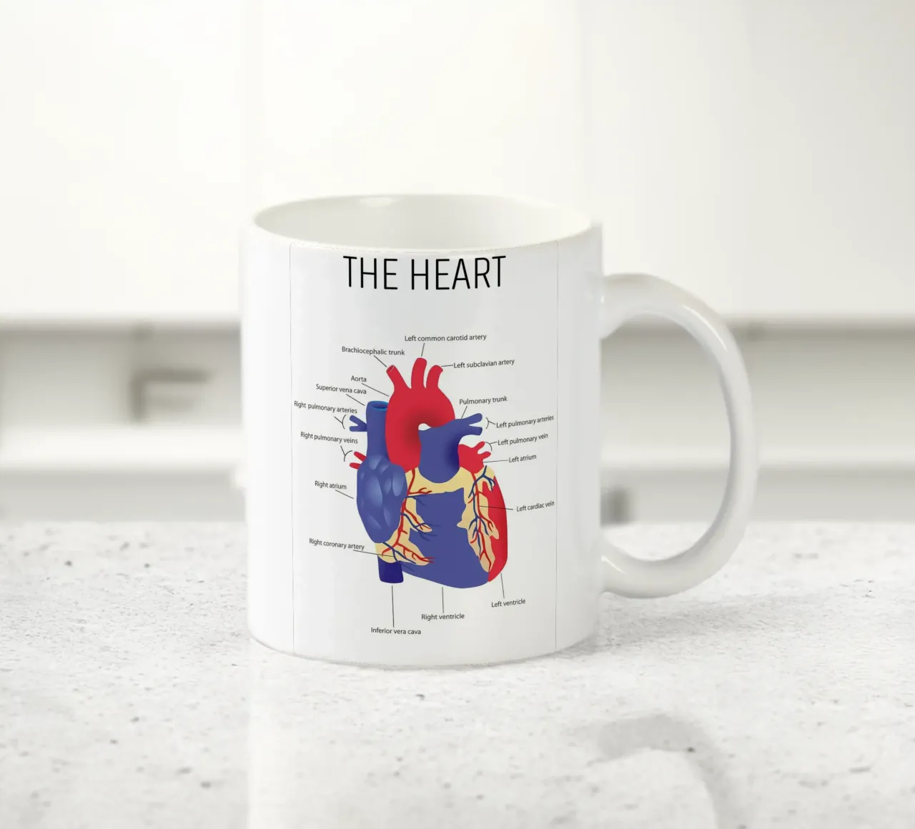 Anatomia del cuore tazza in ceramica da Mikesell