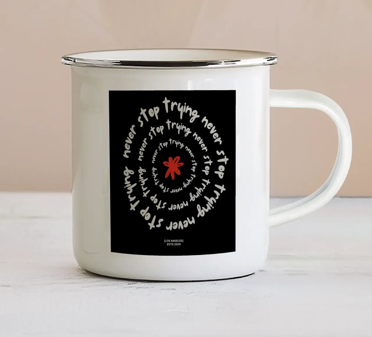 Motivational Quotes tazza in smalto da Dreamer10