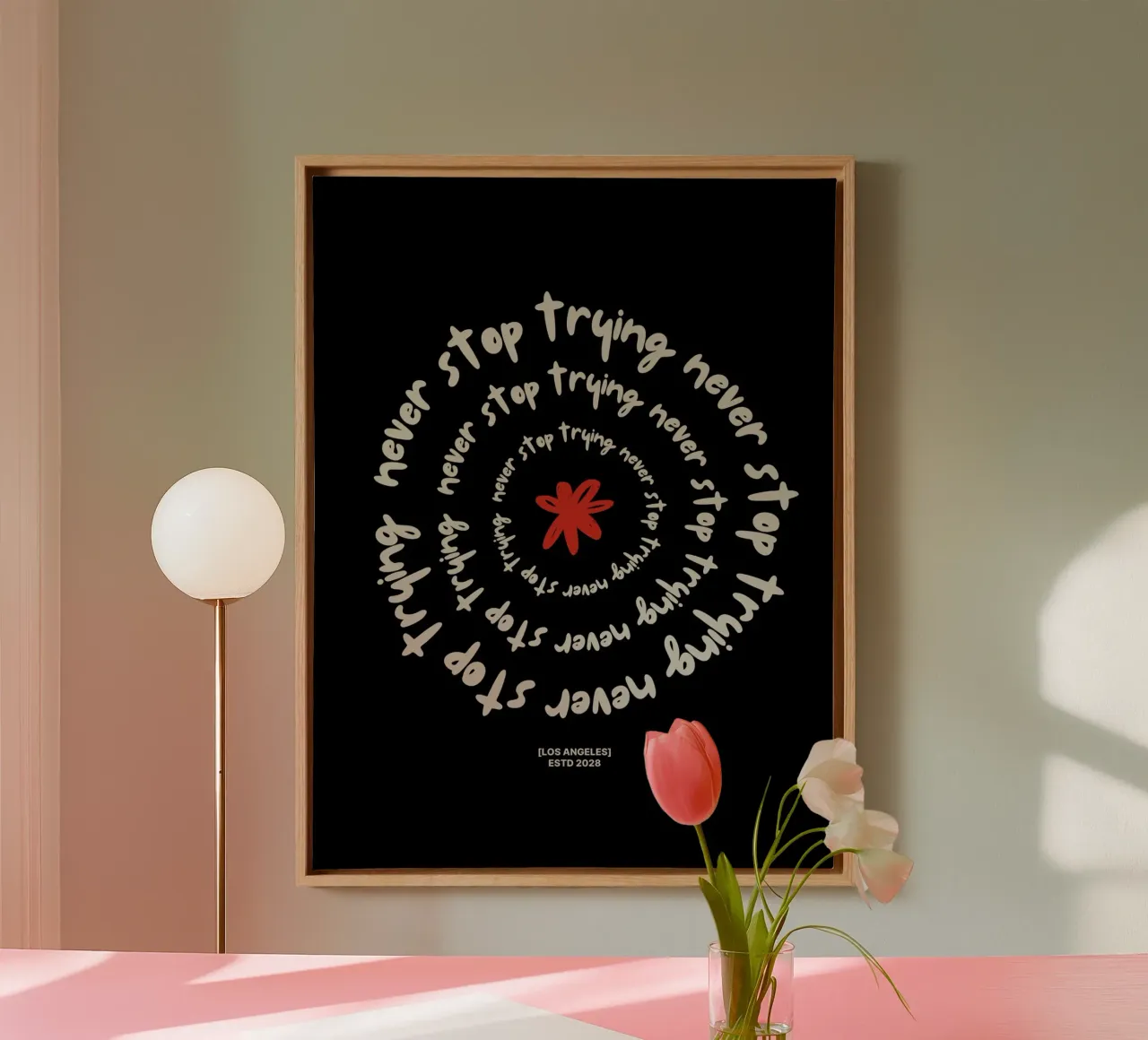 Motivational Quotes canvas met Baklijst van Dreamer10