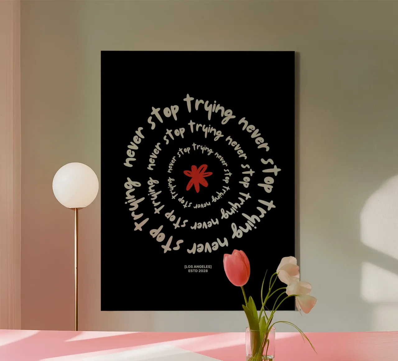Motivational Quotes canvas met Baklijst van Dreamer10