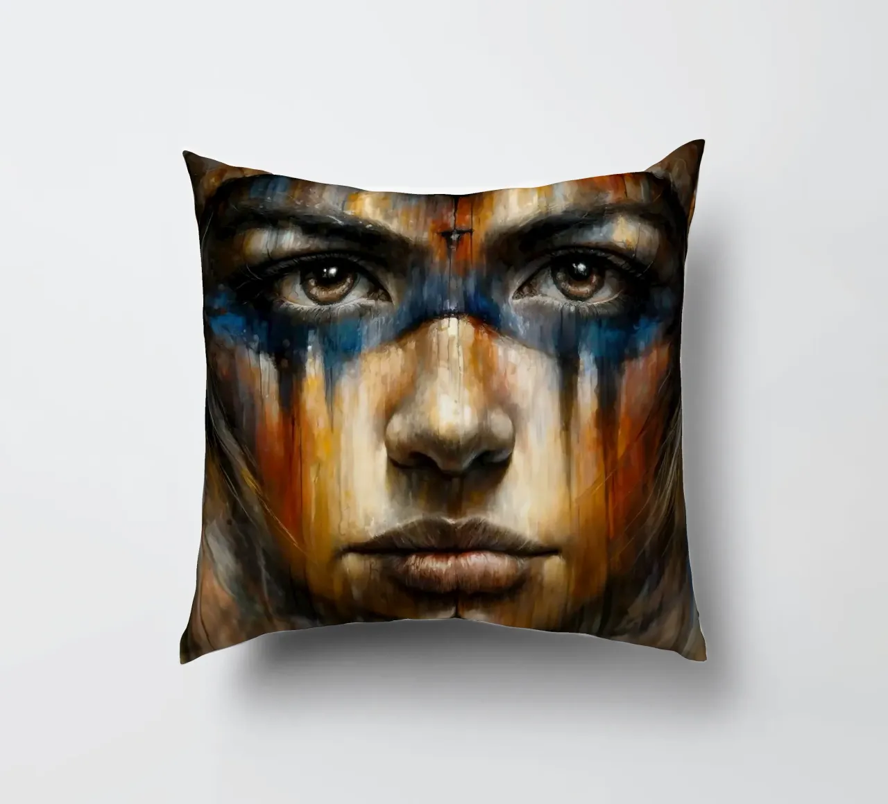 Spirit's Whisper decorative cushion by Chromatic Fusion Studio