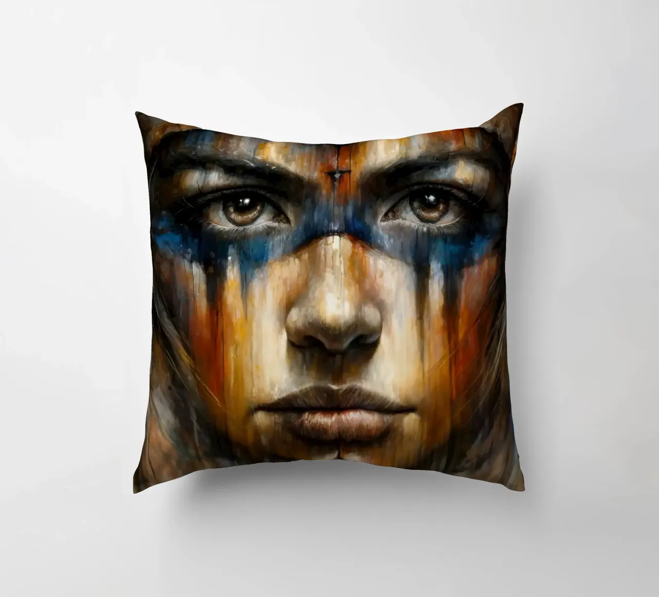 Spirit's Whisper decorative cushion by Chromatic Fusion Studio