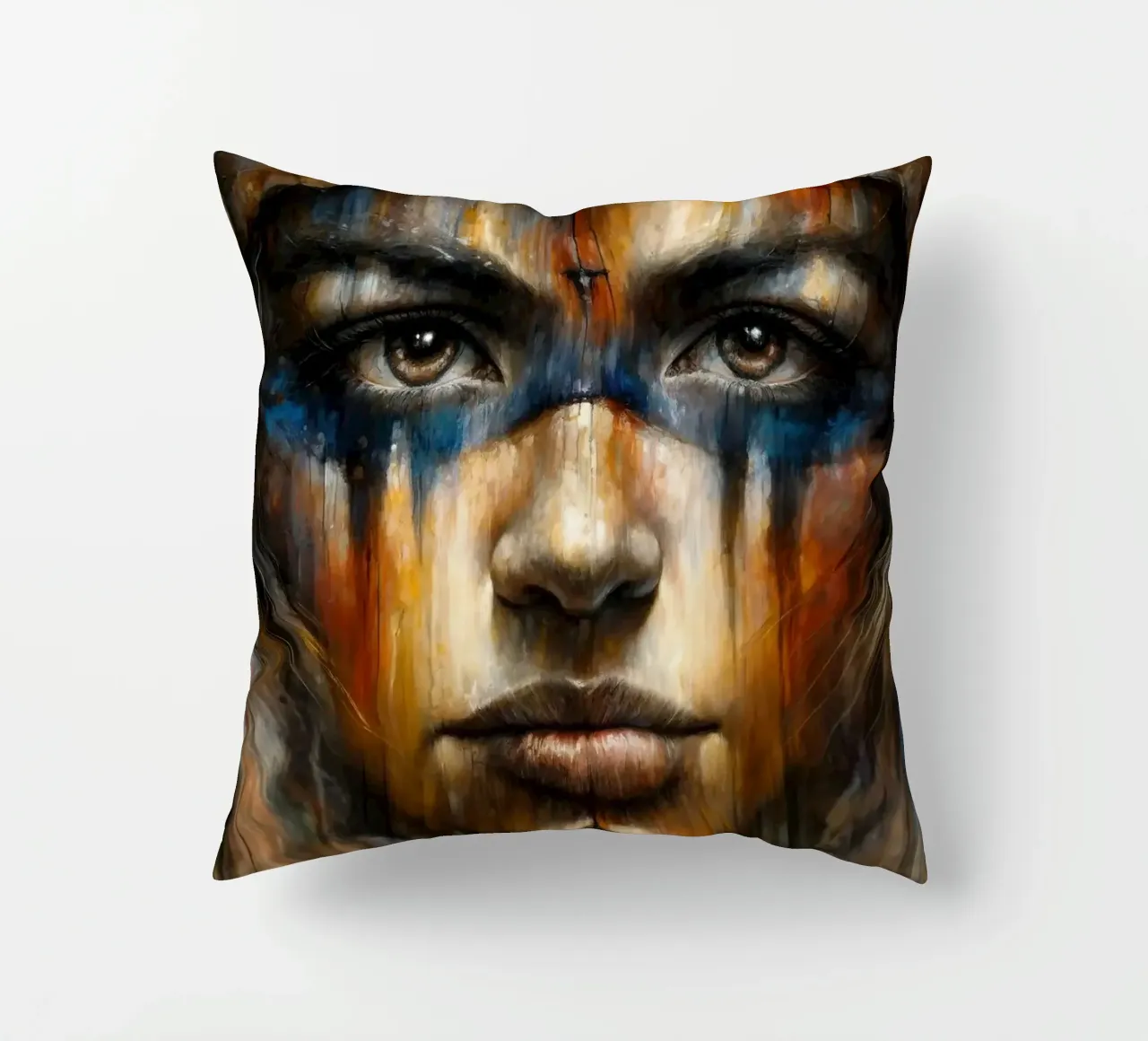 Spirit's Whisper decorative cushion by Chromatic Fusion Studio