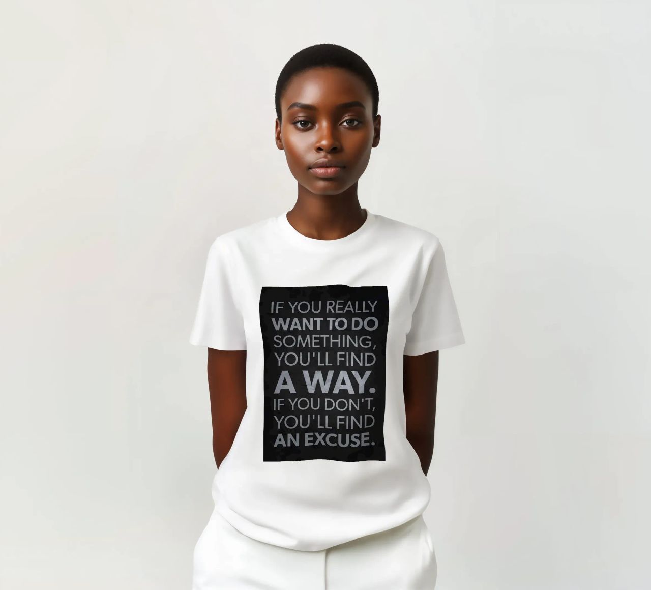 Scuse vs. Trova un modo t-shirt da Bassy