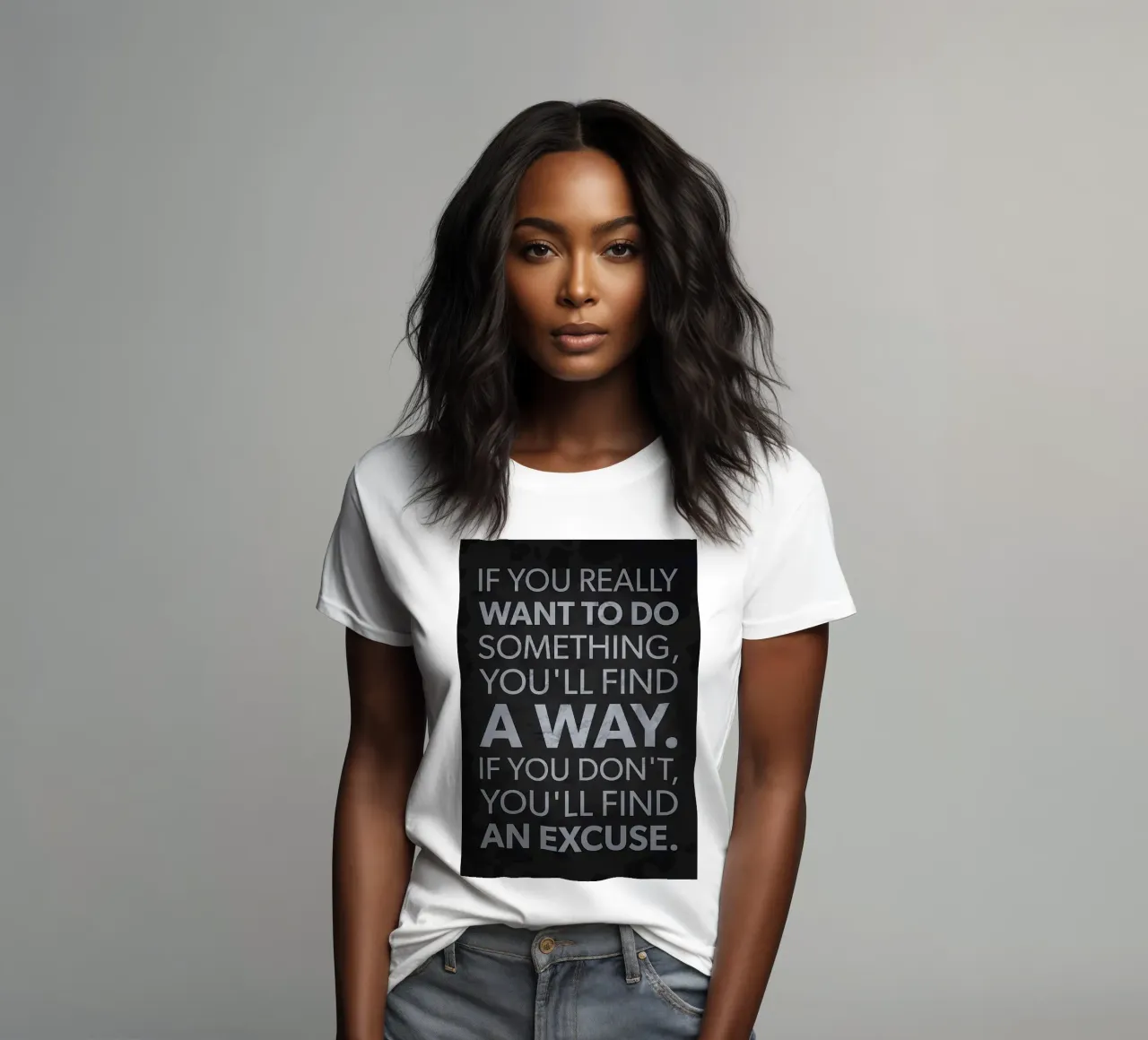 Scuse vs. Trova un modo t-shirt da donna da Bassy