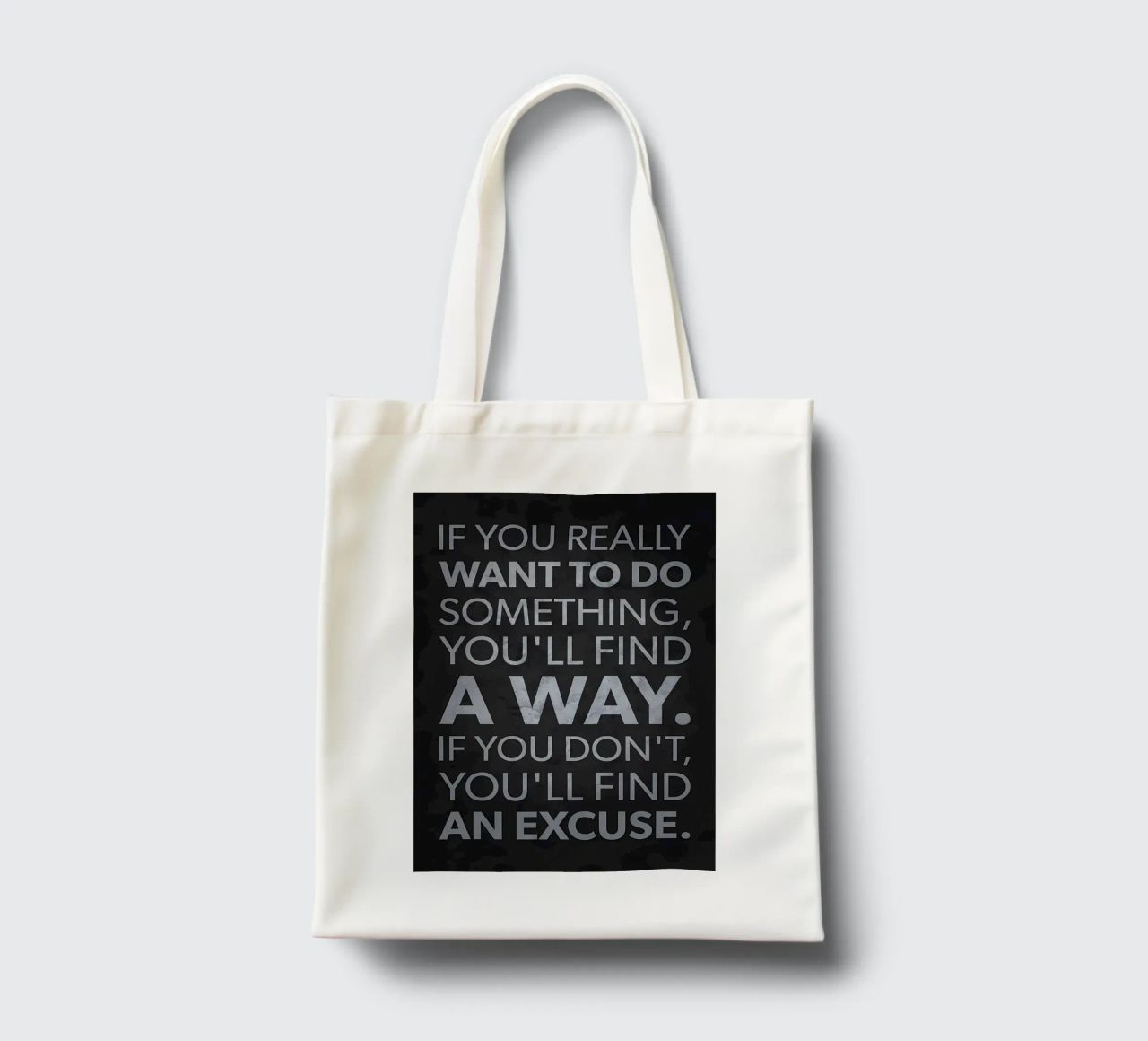 Scuse vs. Trova un modo borsa in juta da Bassy