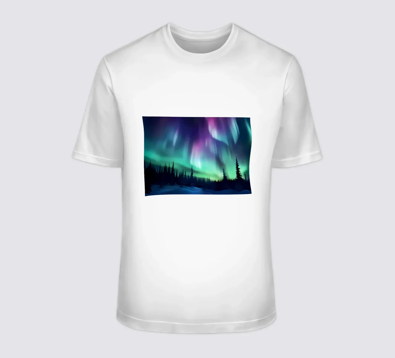 L'Aurora Boreale colorata t-shirt da Ginnery