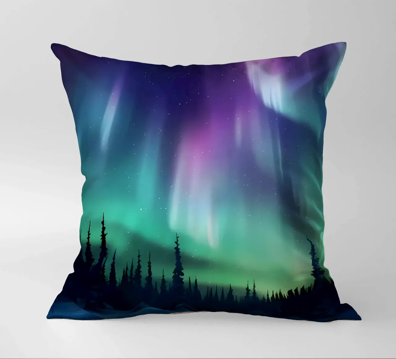 L'Aurora Boreale colorata cuscino da Ginnery