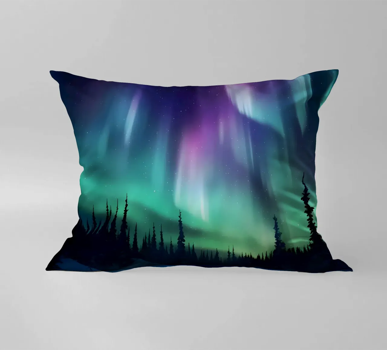 L'Aurora Boreale colorata cuscino da Ginnery