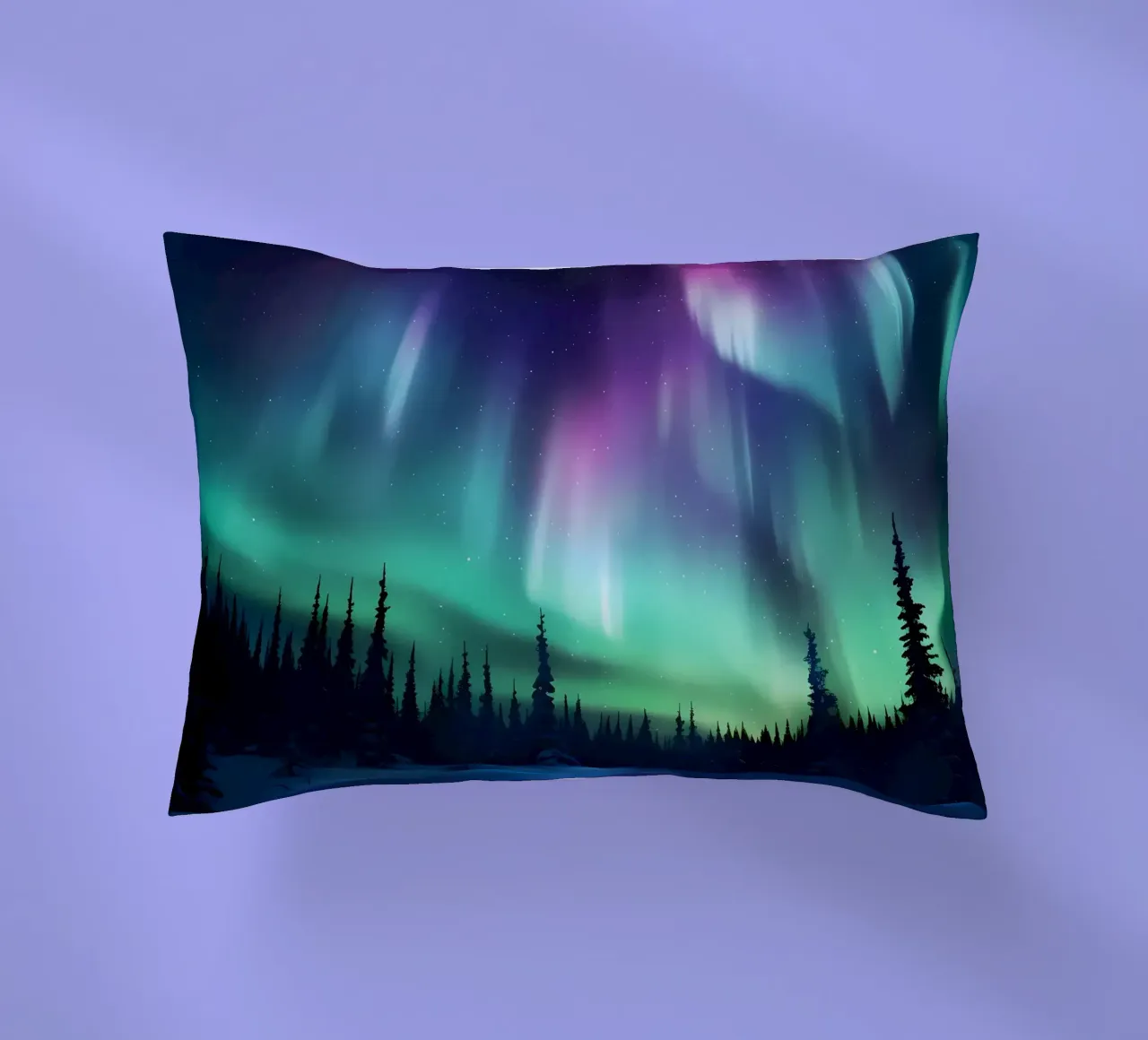 L'Aurora Boreale colorata cuscino da Ginnery