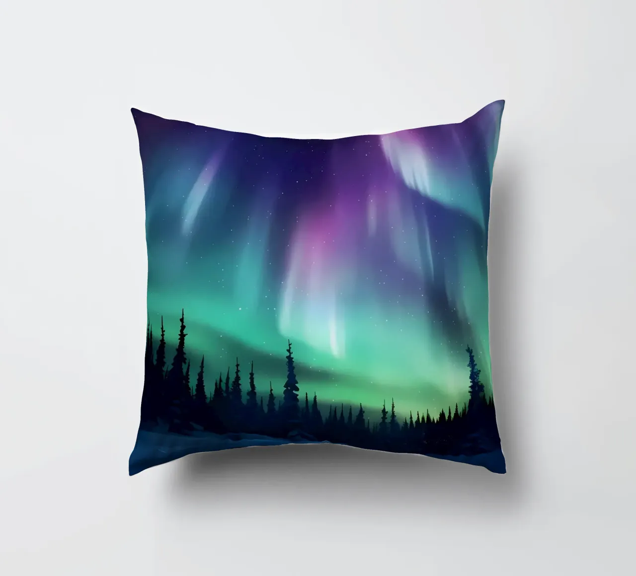 L'Aurora Boreale colorata cuscino da Ginnery