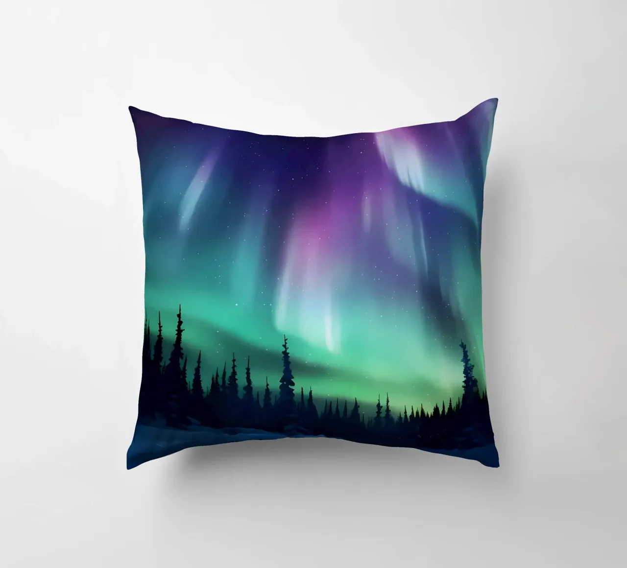 L'Aurora Boreale colorata cuscino da Ginnery