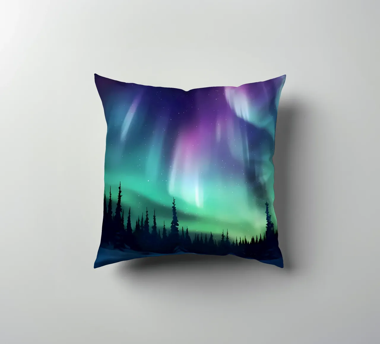 L'Aurora Boreale colorata cuscino da Ginnery