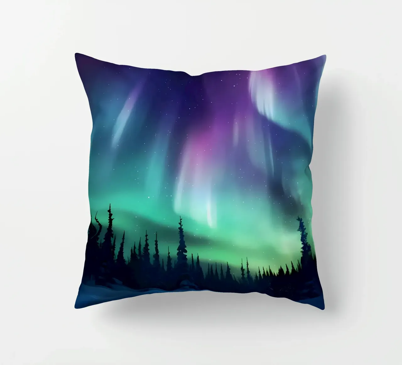 L'Aurora Boreale colorata cuscino da Ginnery