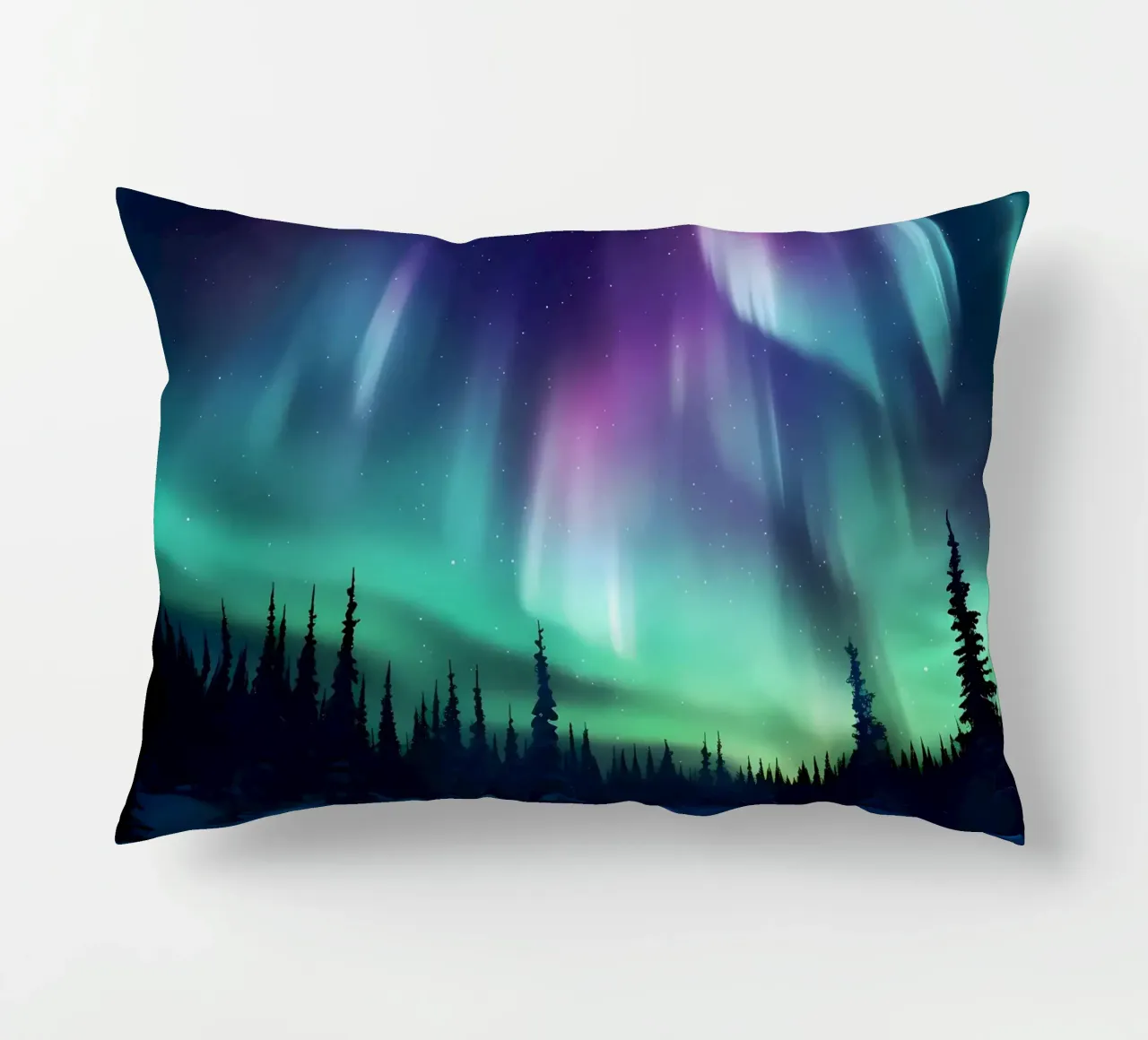 L'Aurora Boreale colorata cuscino da Ginnery