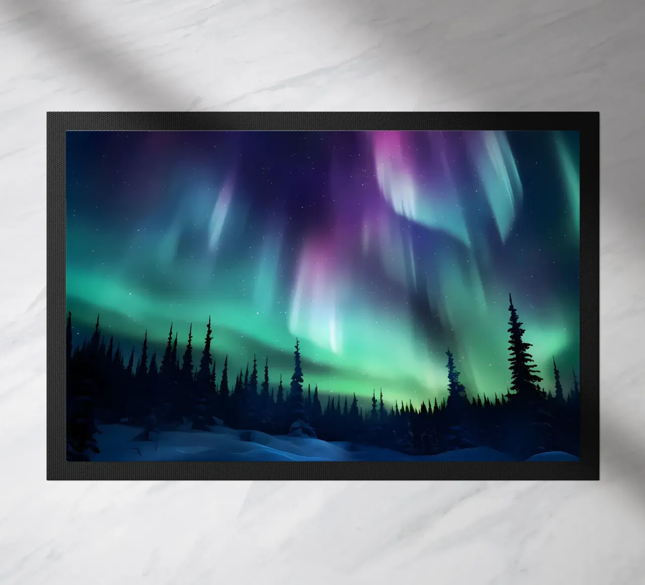 L'Aurora Boreale colorata zerbino da Ginnery