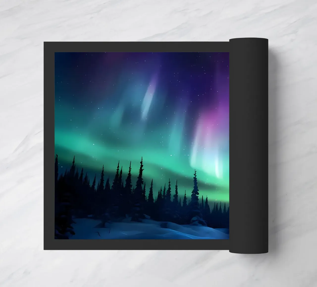 L'Aurora Boreale colorata zerbino da Ginnery