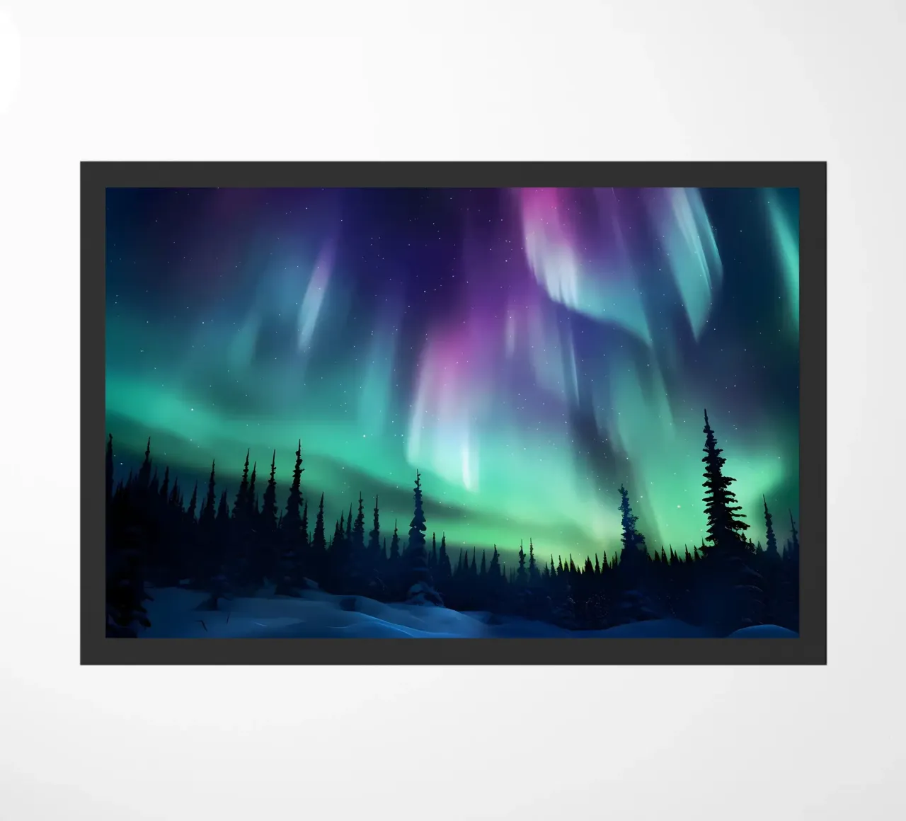 L'Aurora Boreale colorata zerbino da Ginnery