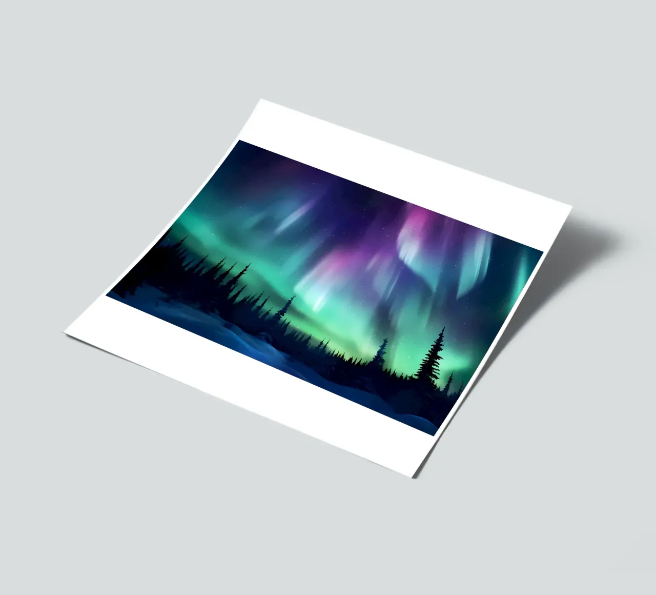 L'Aurora Boreale colorata foglio adesivo da Ginnery