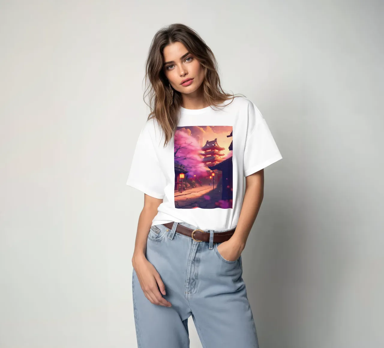 Ciliegio in fiore Giappone Arte t-shirt da Mikesell