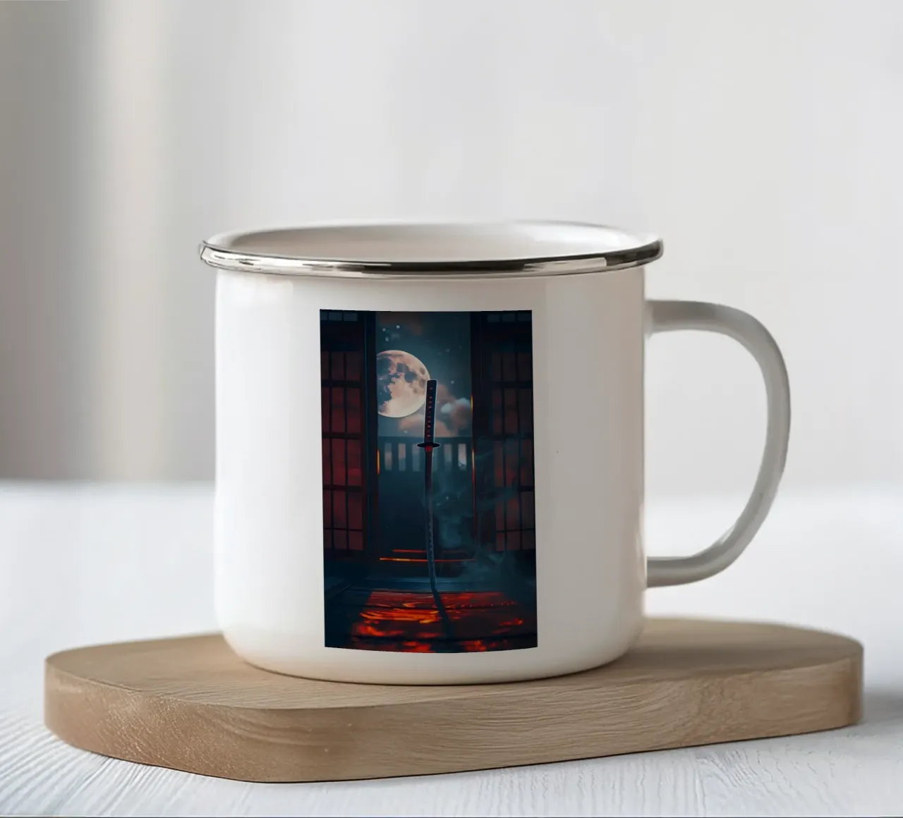 Poster minimalista 204 tazza in smalto da Kadynce