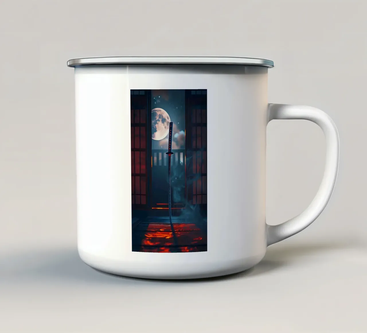 Poster minimalista 204 tazza in smalto da Kadynce