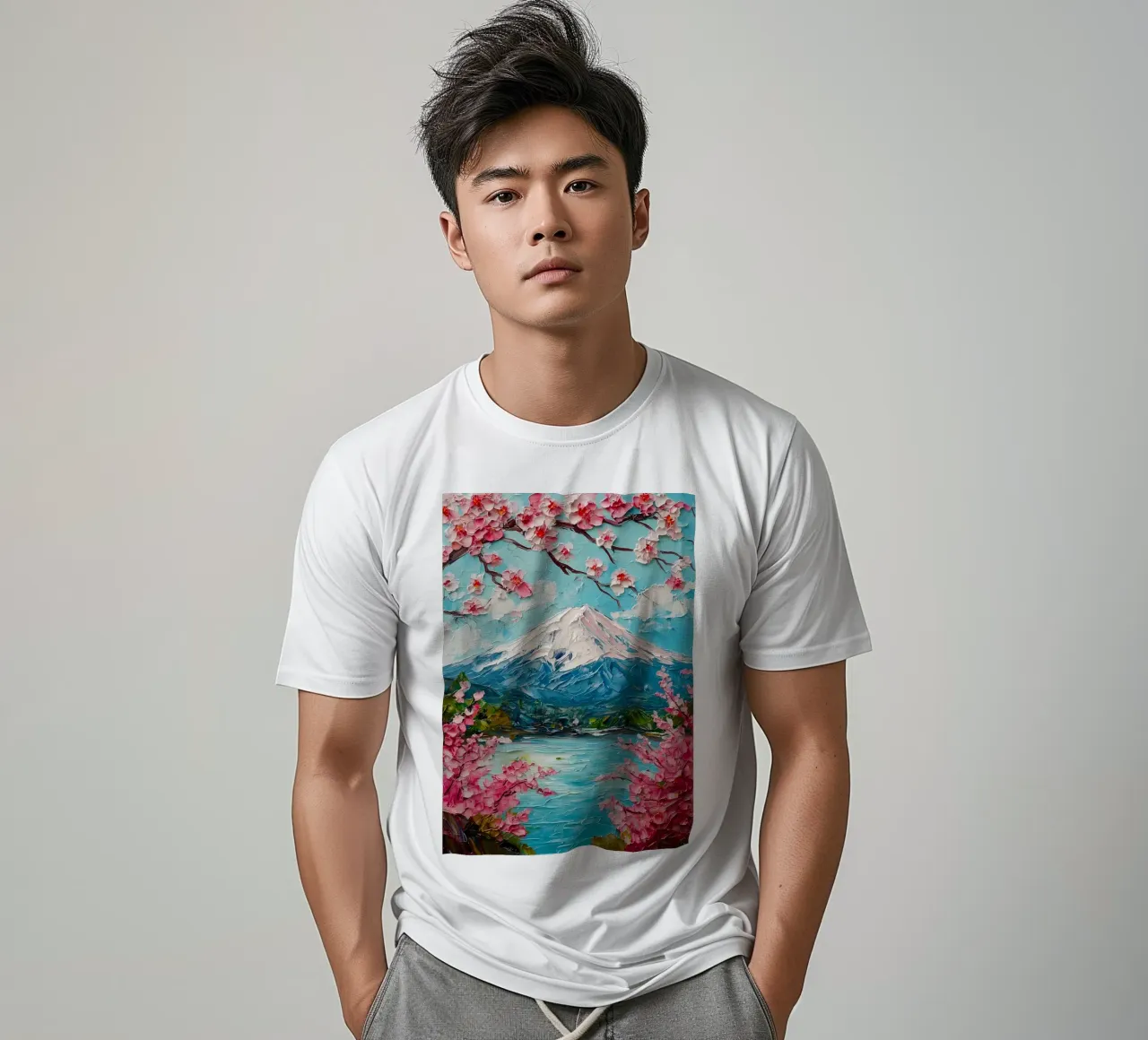 Fiori di ciliegio oliati t-shirt da Ginnery