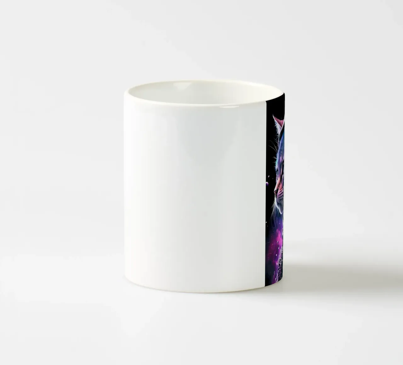 Gatto astronauta spaziale tazza in ceramica da Mikesell