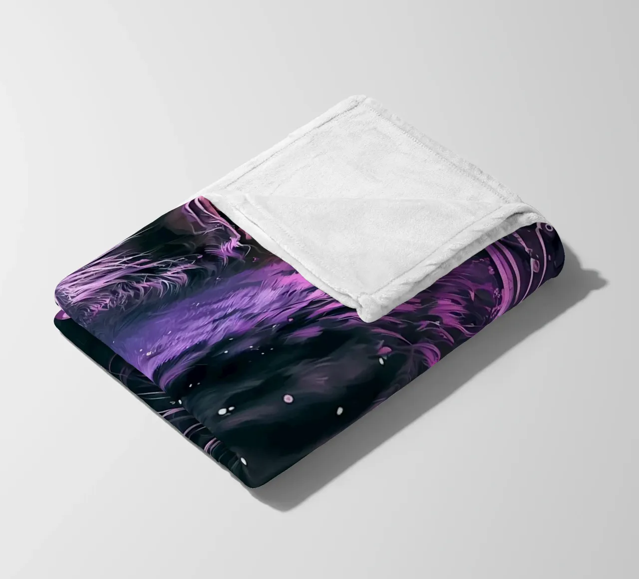 Astronaut Space Cat fleece blanket by Mikesell