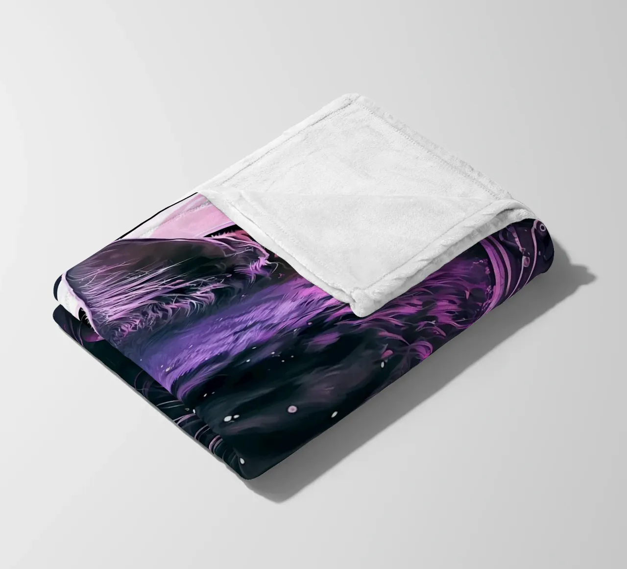 Astronaut Space Cat fleece blanket by Mikesell