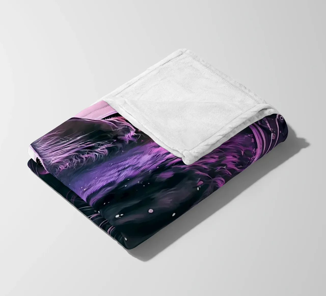 Astronaut Space Cat fleece blanket by Mikesell