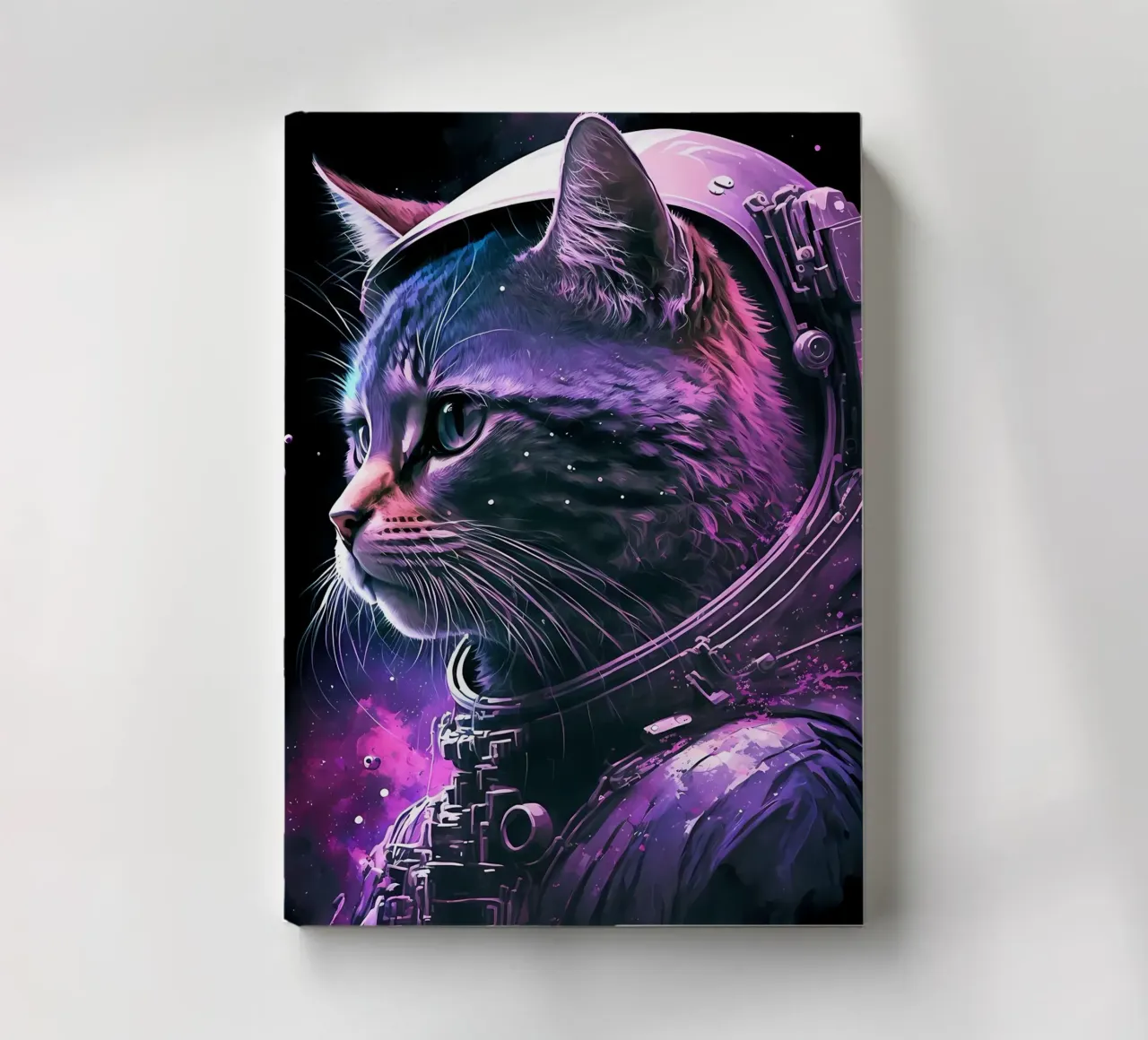 Astronaut Space Cat notebook by Mikesell