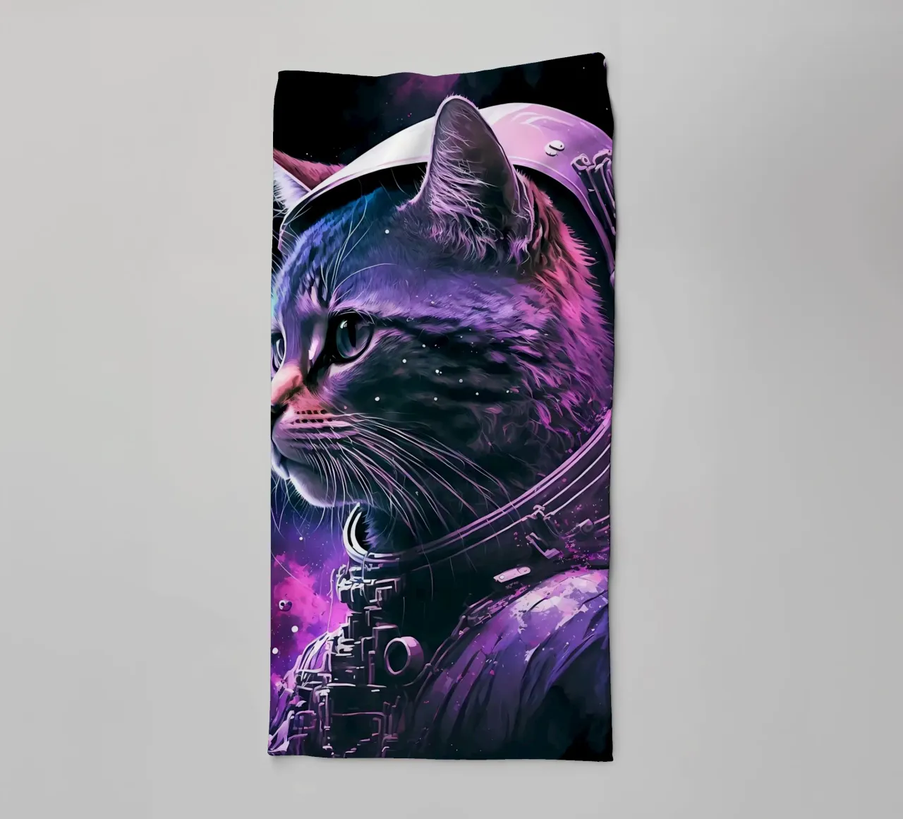 Astronaut Space Cat towel by Mikesell