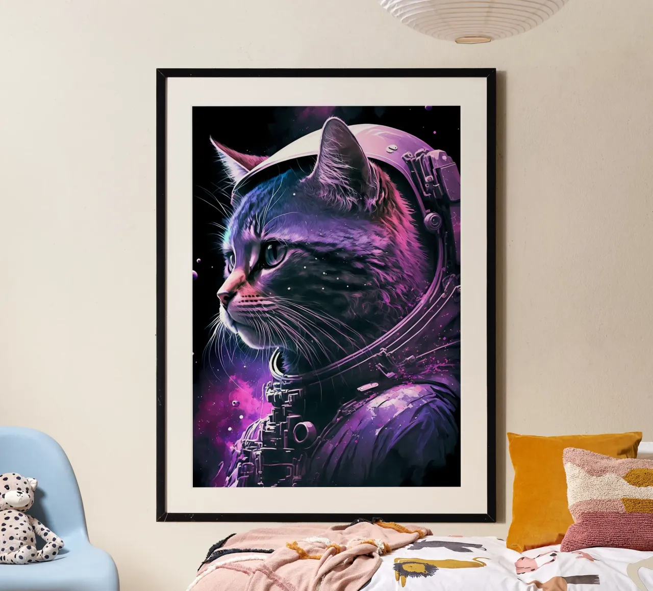 Astronaut Space Cat hahnemühle by Mikesell