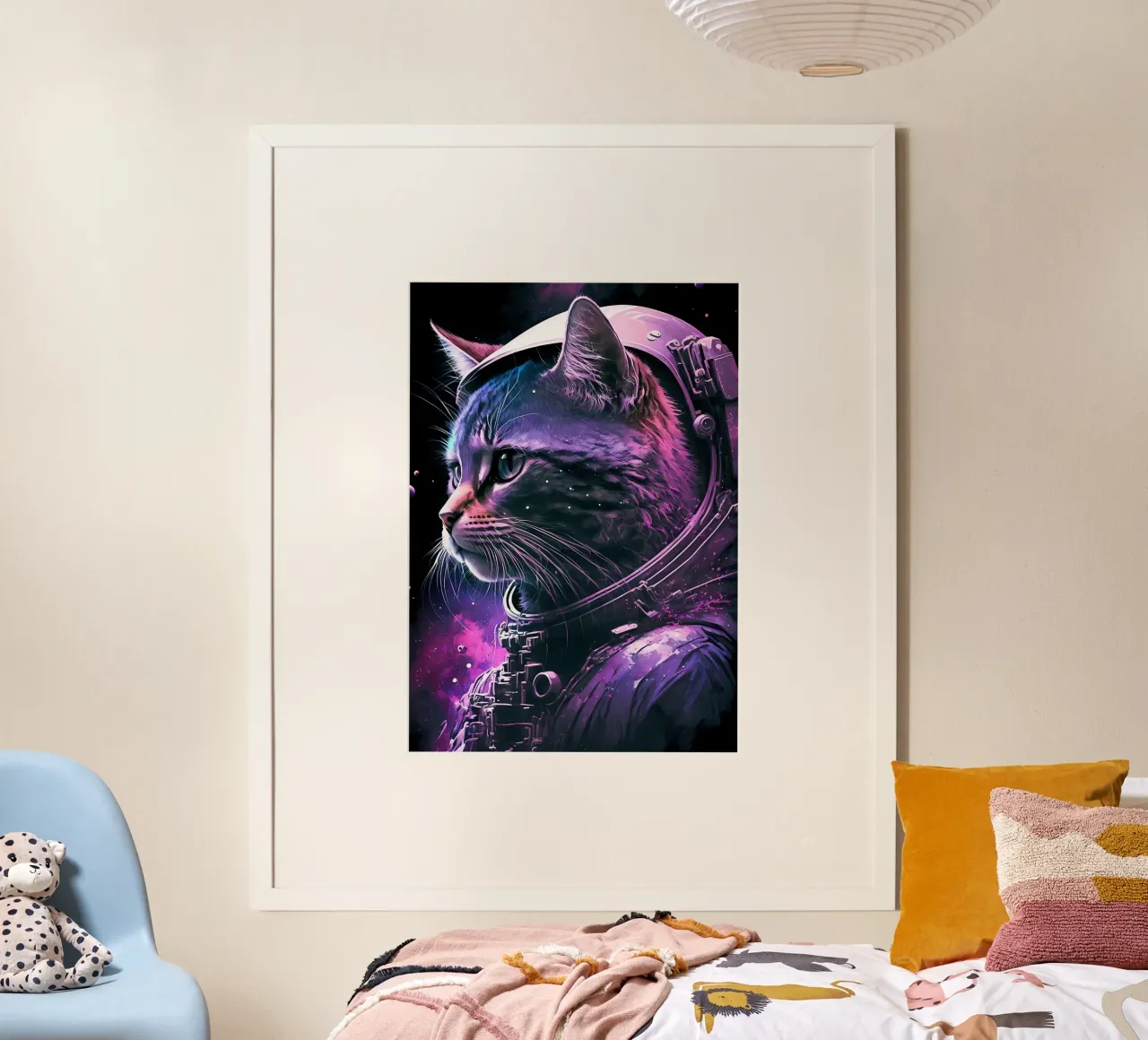 Astronaut Space Cat hahnemühle by Mikesell
